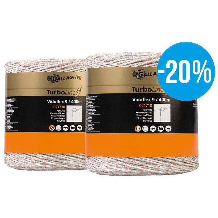 Duopack Vidoflex 9 TurboLine Plus (fehér, 2 x 400 méter) 