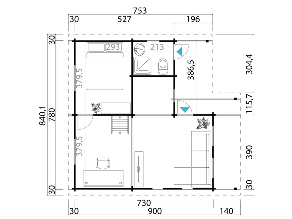 Ferienhaus Modell Ganges 70 Platin