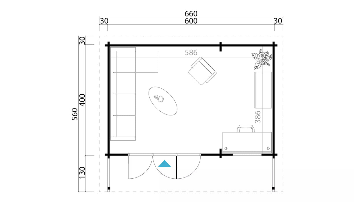 Gartenhaus Modell Glencoe 70