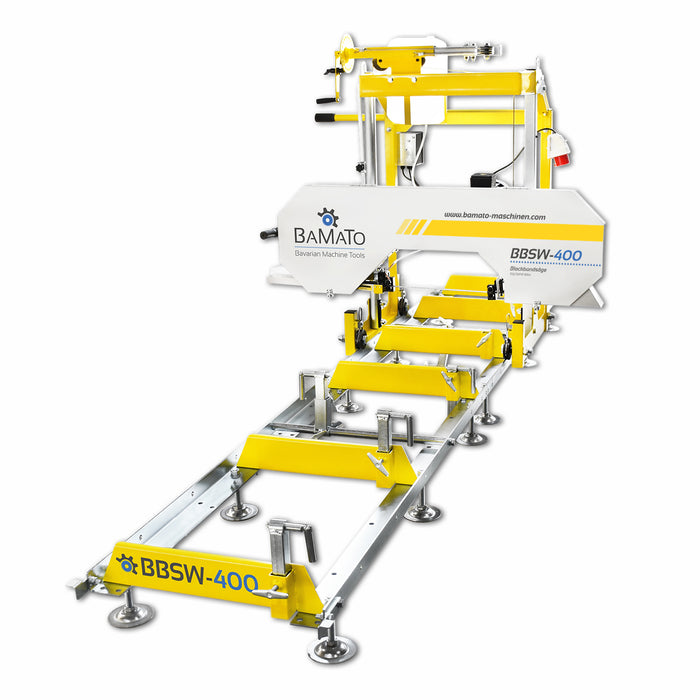 BAMATO Blockbandsäge BBSW-400 mit 3,0 m Rollbahn (400V)