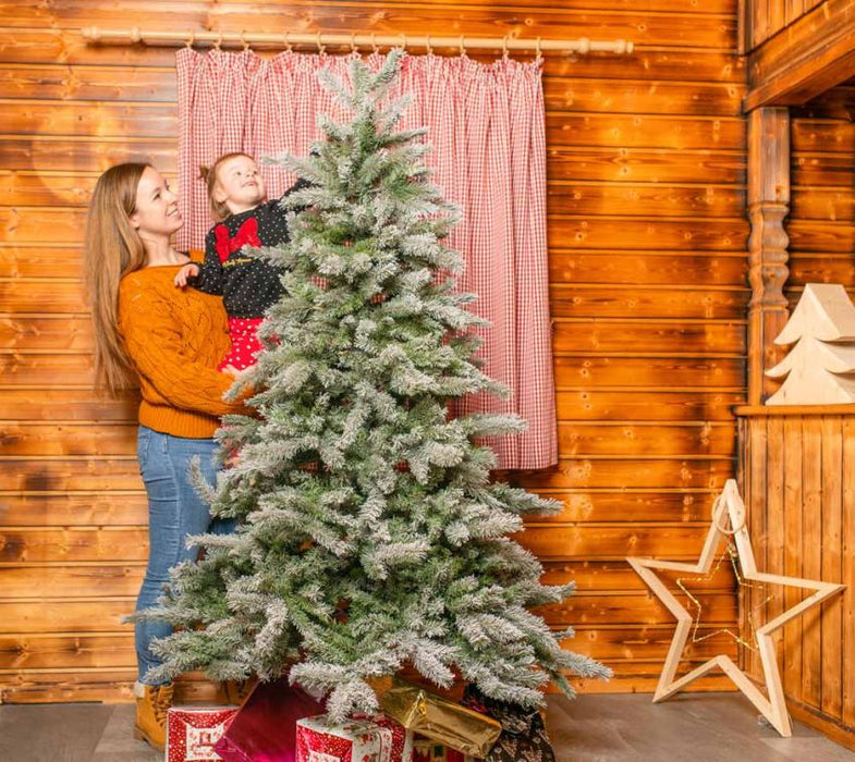 Künstlicher Weihnachtsbaum Frost Fichte | Weiß | 180 cm