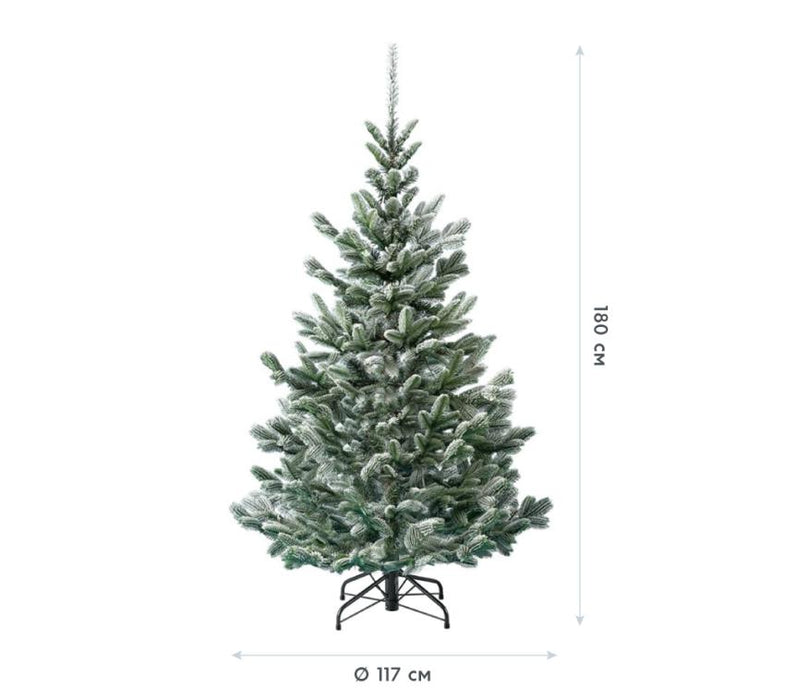 Künstlicher Weihnachtsbaum Nobilis Kiefer LED | Grün | 180 cm