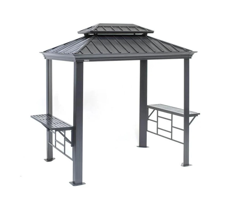 Aluminium Grill Pavillon Messina 68 | Anthrazit | 179x292x262 cm