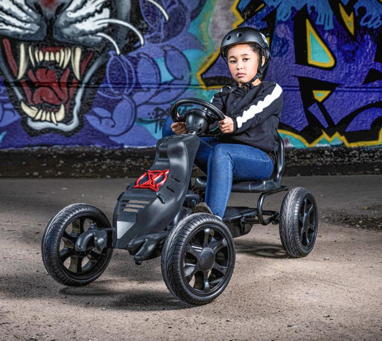 Go-Kart Venom | Schwarz | 114x62x62 cm