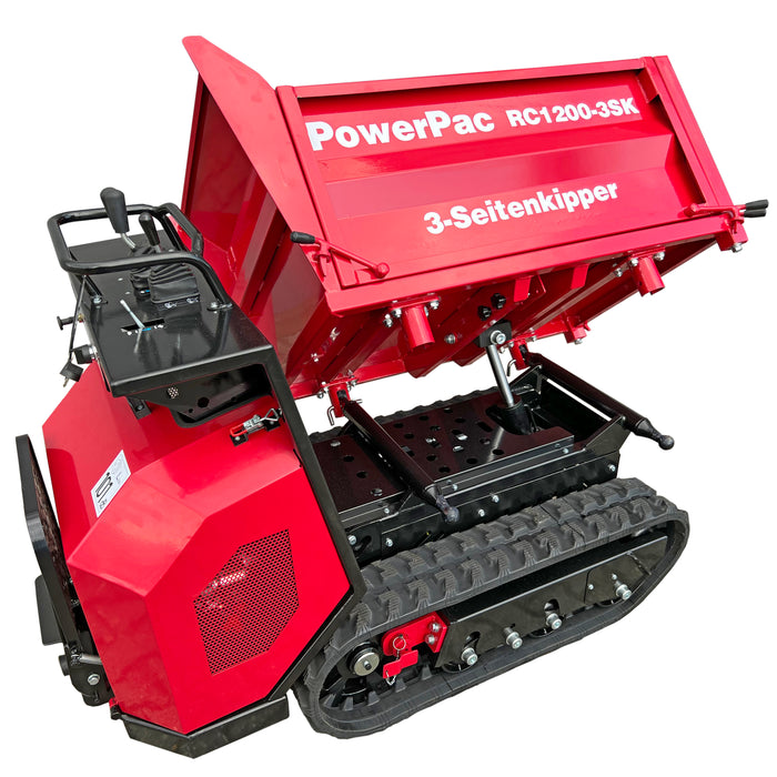 PowerPac Raupen-Dumper Dreiseitenkipper Typ RC1200DS-3SK Benzin