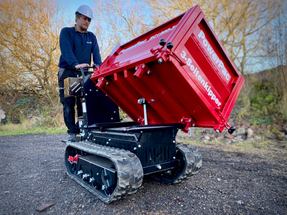 PowerPac Raupen-Dumper Dreiseitenkipper Typ RC1200DS-3SK Diesel