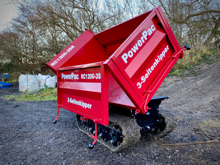 PowerPac Raupen-Dumper Dreiseitenkipper Typ RC1200DS-3SK Benzin