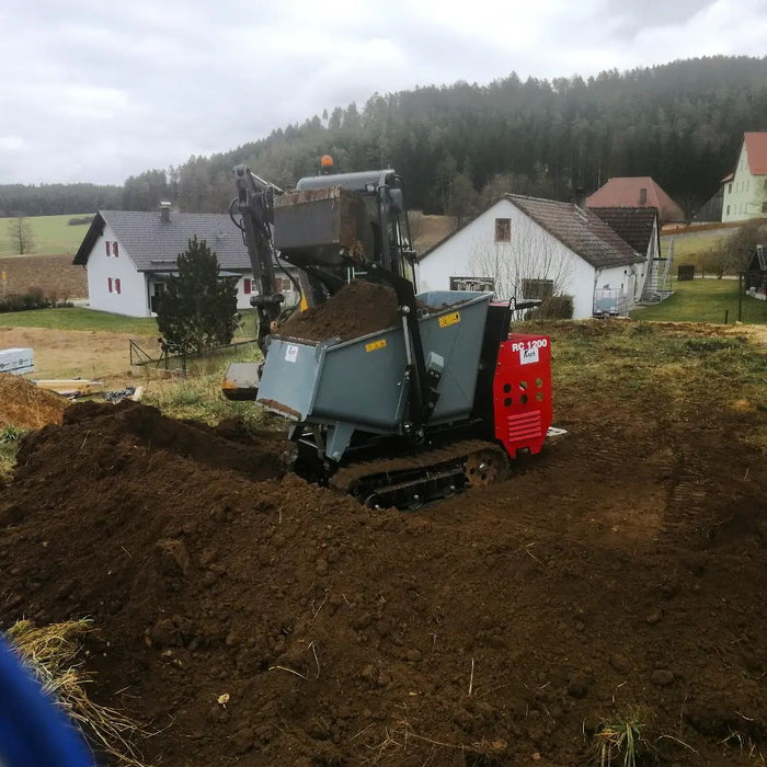 PowerPac Raupen-Dumper Dreiseitenkipper Typ RC1200DS-3SK Diesel