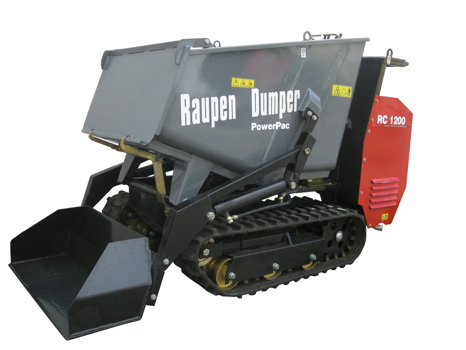 PowerPac Raupen-Dumper Dreiseitenkipper Typ RC1200DS-3SK Diesel