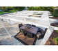 Aluminium Pavillon Gazebo Florenz 11x16 inkl. Sonnensegel weiss 350x505x236 cm - werkzeugprofi24.at