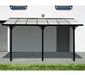 Aluminium Terrassenüberdachung Bruce schwarz 435x300 cm - werkzeugprofi24.at