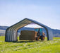 Folien Weidezelt Zeltgarage Run-In-Shed 40,9m² grün 610x670x320 cm - werkzeugprofi24.at