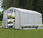 Foliengewächshaus 18,3 m² weiß 610x300 cm - werkzeugprofi24.at