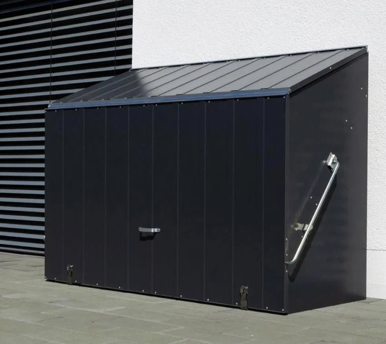 Gartengeräte Aufbewahrungsbox Fahrradgarage Sesame grau 76x185x139 cm - werkzeugprofi24.at