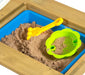 Holz Kinder Picknicktisch Spieltisch inkl. Waschbecken natur - werkzeugprofi24.at