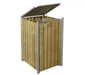 Holz Mülltonnenbox für 1 Mülltonne 140 Liter natur 63x60x115 cm - werkzeugprofi24.at