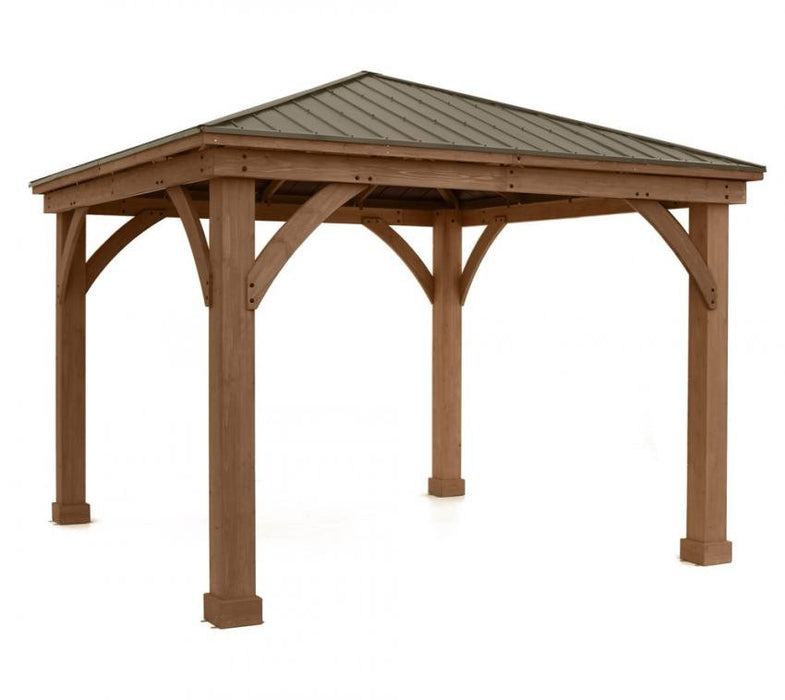 Holz Pavillon Devon 12x12 natur 366x366x320 cm - werkzeugprofi24.at