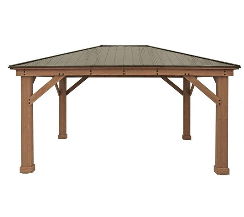 Holz Pavillon Devon 12x16 natur 490x371x315 cm - werkzeugprofi24.at