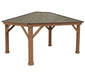 Holz Pavillon Devon 12x16 natur 490x371x315 cm - werkzeugprofi24.at