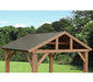 Holz Pavillon Yukon 14x12 natur 366x427x330 cm - werkzeugprofi24.at