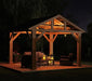 Holz Pavillon Yukon 14x12 natur 366x427x330 cm - werkzeugprofi24.at