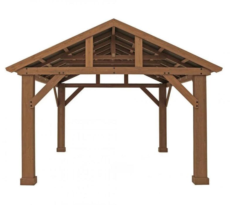 Holz Pavillon Yukon 14x12 natur 366x427x330 cm - werkzeugprofi24.at