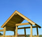 Holz Spielhaus Stelzenhaus Klettergerüst Biene inkl. Rutsche, Schaukel und Sandkasten gelb - werkzeugprofi24.at