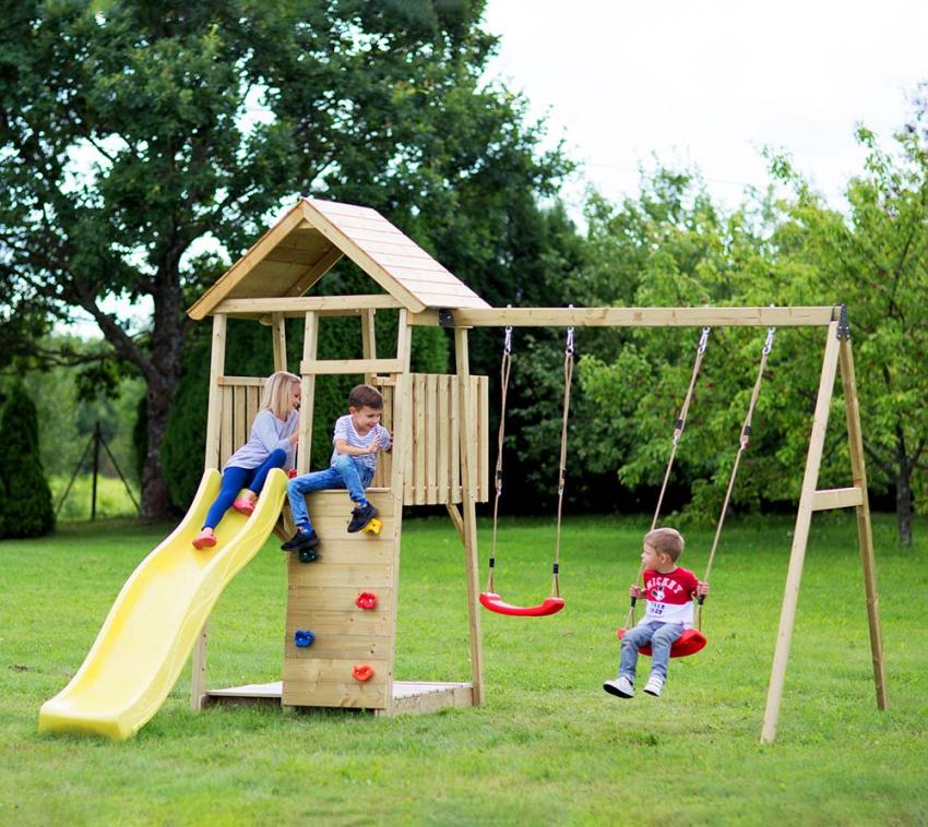 Alomejor Kunststoff-Lenkrad Für Kinder – Drehbar, Für Klettergerüst, Baumhaus, Spielplatz, Gelb