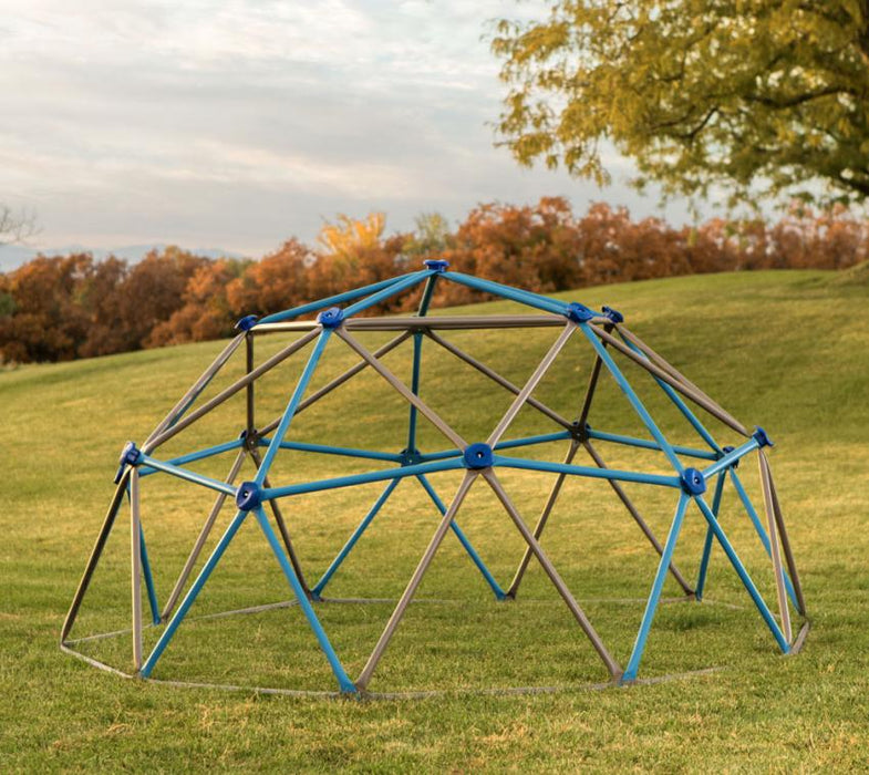 Klettergerüst Geodome braun/blau 274x137 cm - werkzeugprofi24.at