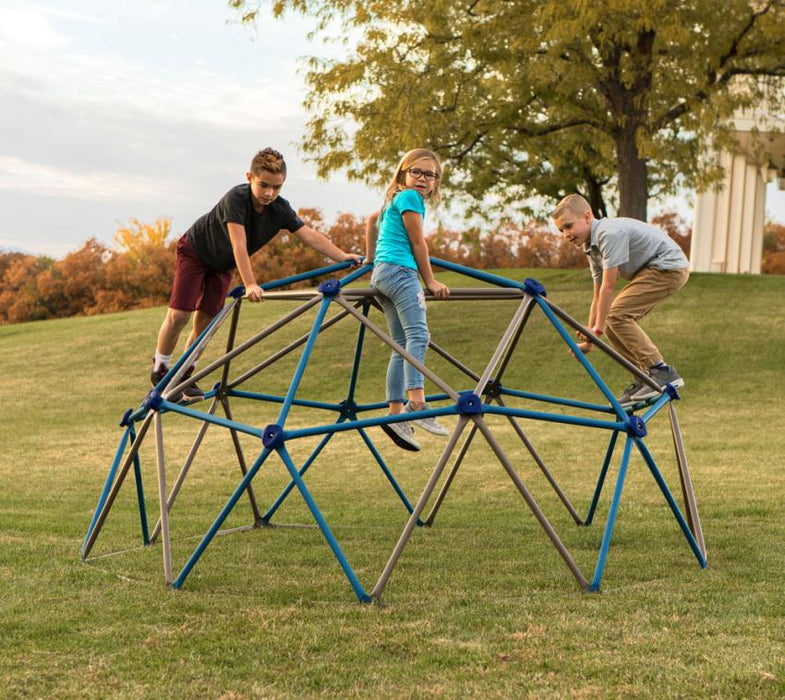 Klettergerüst Geodome braun/blau 274x137 cm - werkzeugprofi24.at