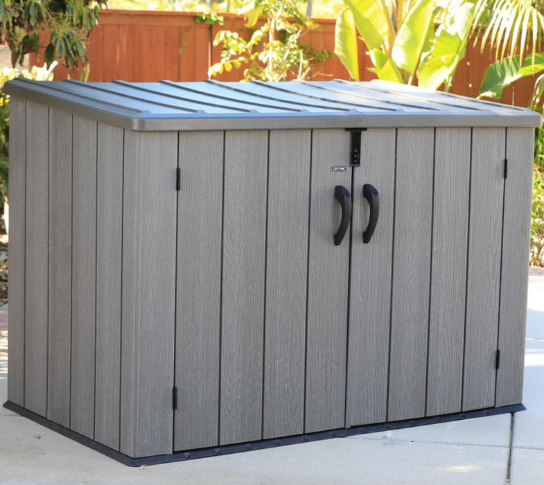 Kunststoff Gerätebox Aufbewahrungsbox Mülltonnenbox grau 107x191x132 cm