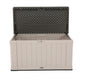 Kunststoff Kissen Aufbewahrungsbox Harmony 440 Liter grau 64x128x67 cm - werkzeugprofi24.at