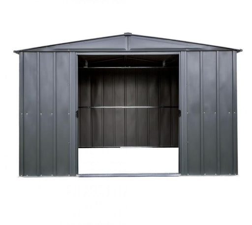 Metall Gerätehaus 10x10 grau 297x313x198 cm - werkzeugprofi24.at