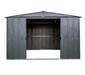 Metall Gerätehaus 10x10 grau 297x313x198 cm - werkzeugprofi24.at