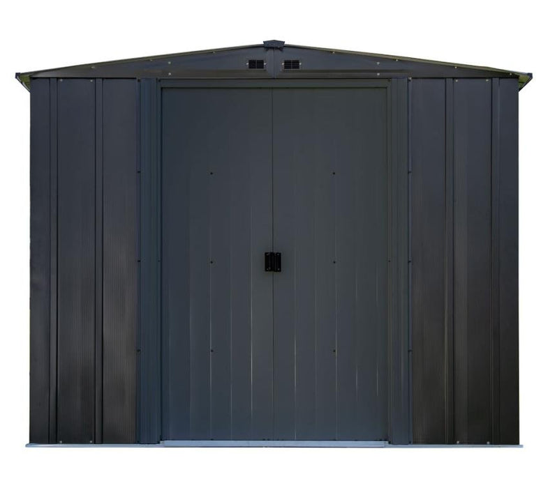 Metall Gerätehaus 10x8 schwarz 313x242x209 cm - werkzeugprofi24.at