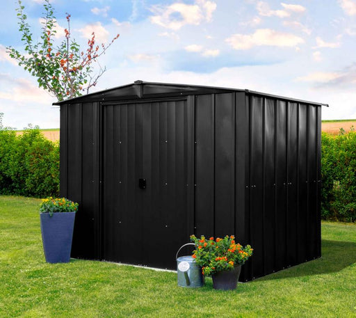 Metall Gerätehaus 8x6 schwarz 254x181x201 cm - werkzeugprofi24.at