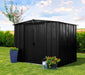 Metall Gerätehaus 8x6 schwarz 254x181x201 cm - werkzeugprofi24.at