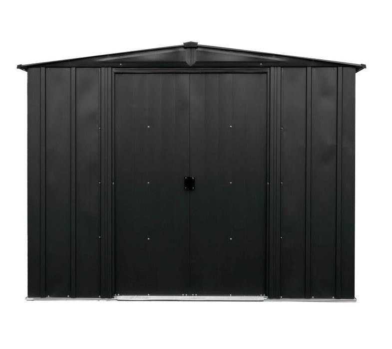 Metall Gerätehaus 8x6 schwarz 254x181x201 cm - werkzeugprofi24.at