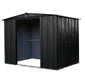 Metall Gerätehaus 8x6 schwarz 254x181x201 cm - werkzeugprofi24.at