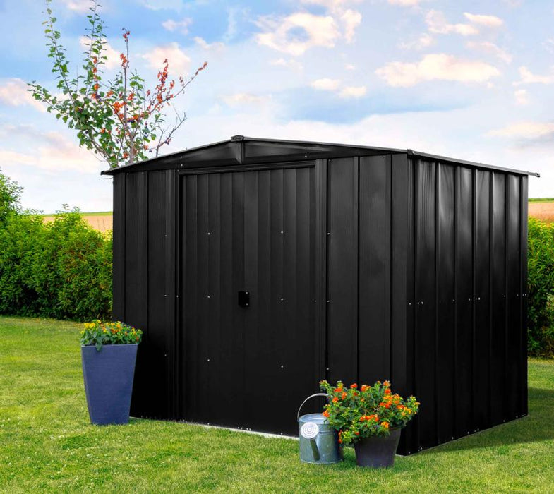 Metall Gerätehaus 8x8 schwarz 253x242x201 cm - werkzeugprofi24.at