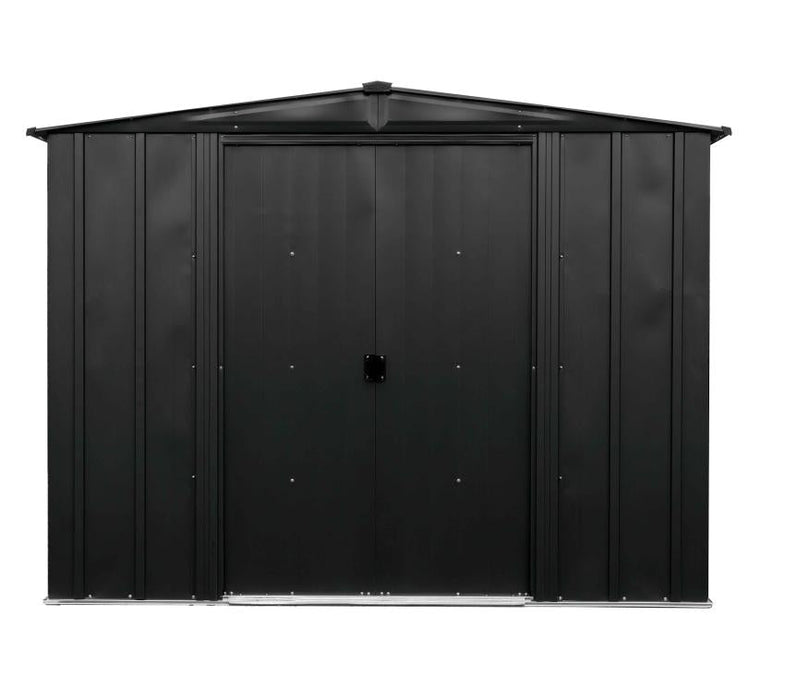 Metall Gerätehaus 8x8 schwarz 253x242x201 cm - werkzeugprofi24.at