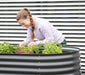 Metall Hochbeet Grow Faster | Grau | 160x80x82 cm - werkzeugprofi24.at