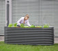 Metall Hochbeet Grow Faster | Grau | 240x80x82 cm - werkzeugprofi24.at