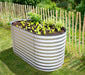 Metall Hochbeet Grow Faster | Silber | 160x80x82 cm - werkzeugprofi24.at