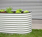 Metall Hochbeet Grow Faster | Silber | 160x80x82 cm - werkzeugprofi24.at