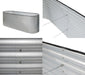 Metall Hochbeet Grow Faster | Silber | 240x80x82 cm - werkzeugprofi24.at