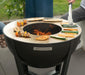 Premium Grill Feuerstelle inkl. Edelstahl Grillplatte schwarz 81x81x62 cm - werkzeugprofi24.at