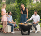 Premium Grill Feuerstelle inkl. Edelstahl Grillplatte schwarz 81x81x62 cm - werkzeugprofi24.at