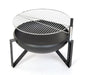 Premium Grill Feuerstelle inkl. Grillrost schwarz 70x70x75 cm - werkzeugprofi24.at