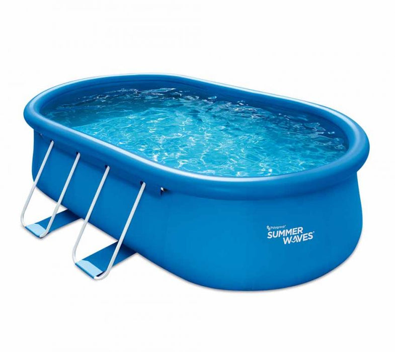 Quick Set Pool blau oval 457x305x107 cm - werkzeugprofi24.at